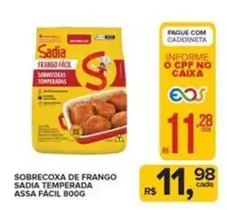 Super Bom Sobrecoxa de frango sadia temperada assa facil oferta