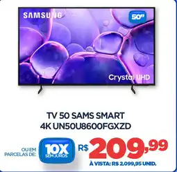 DB Supermercados Tv 50 sams smart 4K UN50U8600FGXZD oferta