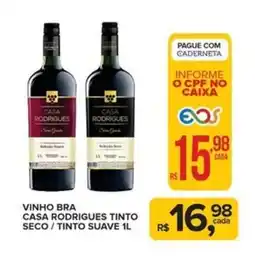 Super Bom Vinho bra casa rodrigues tinto seco/tinto suave oferta