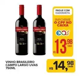 Super Bom Vinho brasileiro campo largo uvas oferta