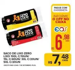Super Bom Saco de lixo zero lixo oferta