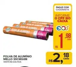 Super Bom Folha de alumínio mello oferta