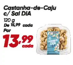 Dia Castanha-de-Caju c/ Sal DIA oferta