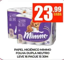 Fort Atacadista Papel higiênico mimmo folha dupla neutro oferta