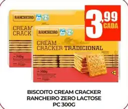 Fort Atacadista Biscoito cream cracker rancheiro zero lactose pc oferta