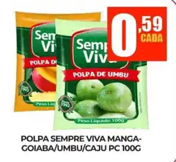 Fort Atacadista Polpa sempre viva manga- goiaba/umbu/caju pc oferta