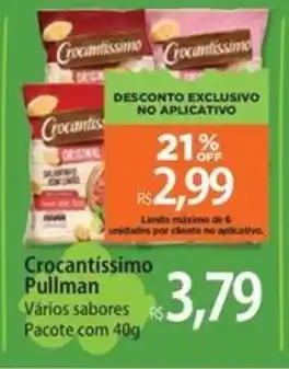 Crocantíssimo Pullman Vários sabores Pacote