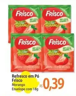 Atacadão Refresco em Pó Frisco Morango Envelope oferta