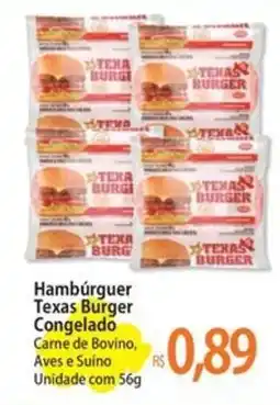 Atacadão Hambúrguer Texas Burger Congelado oferta