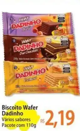 Atacadão Biscoito Wafer Dadinho Vários sabores Pacote oferta