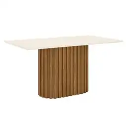Benoit Mesa de Jantar Henn SC69-127 Solana Tampo MDF Cantos Retos 160cm oferta