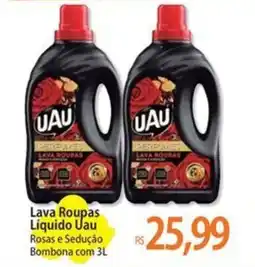 Atacadão Lava Roupas Líquido Uau Rosas e Sedução Bombona oferta