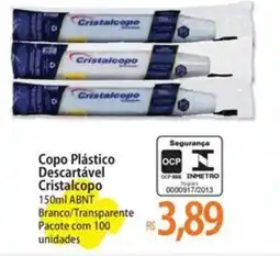 Atacadão Copo Plástico Descartável Cristalcopo oferta
