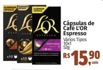 Supermercados Mateus Cápsulas de Café L'OR Espresso oferta