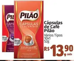 Supermercados Mateus Cápsulas de Café Pilão oferta