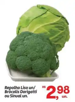 Fort Atacadista Repolho Liso un/ Brócolis Dorigatti oferta