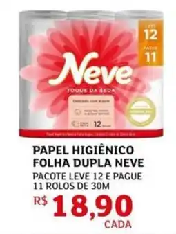 Assaí Atacadista Papel higiênico folha dupla neve oferta