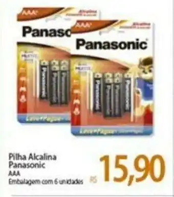 Pilha alcalina Panasonic AAA