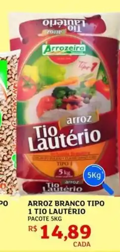 Assaí Atacadista Arroz branco tipo 1 tio lautério pacote oferta