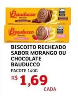 Assaí Atacadista Biscoito recheado sabor morango ou chocolate bauducco oferta