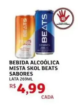 Assaí Atacadista Bebida alcoólica mista skol beats sabores oferta
