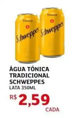 Assaí Atacadista Água tônica tradicional schweppes lata oferta