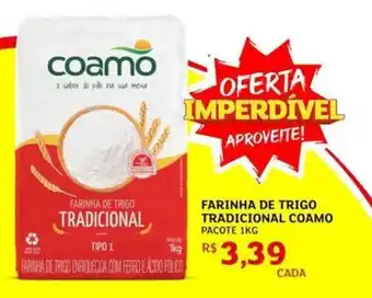 Assaí Atacadista Farinha de trigo tradicional coamo pacote oferta