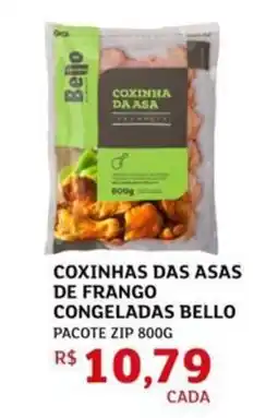 Assaí Atacadista Coxinhas das asas de frango congeladas bello pacote zip oferta