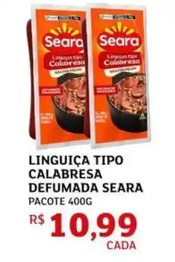 Assaí Atacadista Linguiça tipo calabresa defumada seara pacote oferta