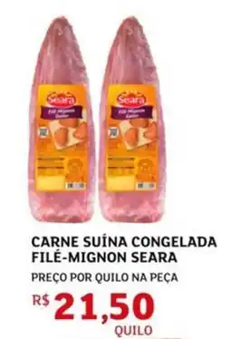 Assaí Atacadista Carne suína congelada filé-mignon seara oferta