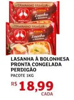 Assaí Atacadista Lasanha à bolonhesa pronta congelada perdigão oferta