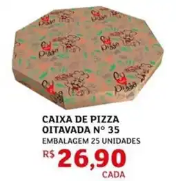 Assaí Atacadista Caixa de pizza oitavada n° 35 oferta