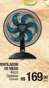 Milium Ventilador De Mesa 40cm Cadence oferta