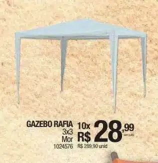 Milium Gazebo Rafia 3x3 Mor oferta
