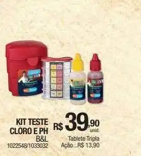 Milium Kit Test Cloro E Ph B&l oferta