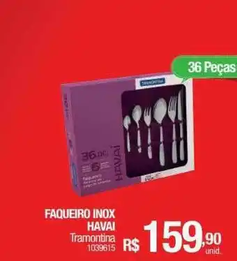 Milium Faqueiro Inox Havai Tramontina oferta