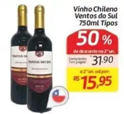 Comper Vinho Chileno Ventos do Sul Tipos oferta