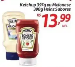 Comper Ketchup ou Maionese Heinz Sabores oferta