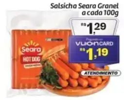 Comper Salsicha Seara Granel a cada oferta