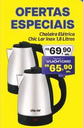 Comper Chaleira Elétrica Chic Lar Inox oferta