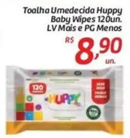 Comper Toalha Umedecida Huppy Baby Wipes 120un. oferta