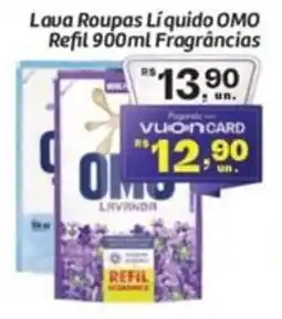 Comper Lava Roupas Líquido OMO Refil Fragrâncias oferta