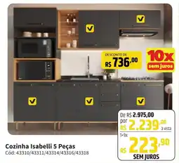 Deltasul Cozinha Isabelli 5 Peças oferta