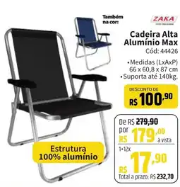 Deltasul Cadeira Alta Alumínio Max oferta