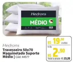 Deltasul Hedrons Travesseiro 50x70 Maquinetado Suporte Médio oferta