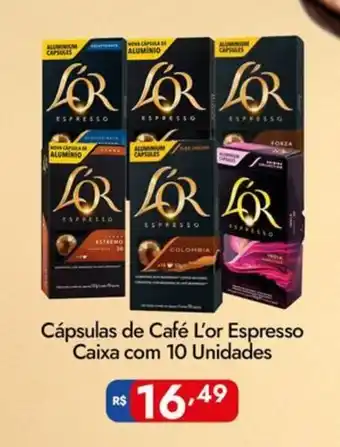 Supermercados Rondon Cápsulas de Café L'or Espresso Caixa oferta