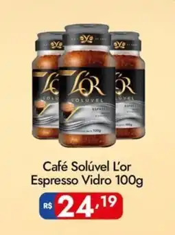 Supermercados Rondon Café Solúvel L'or Espresso Vidro oferta