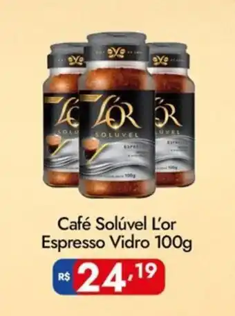 Supermercados Rondon Café Solúvel L'or Espresso Vidro oferta