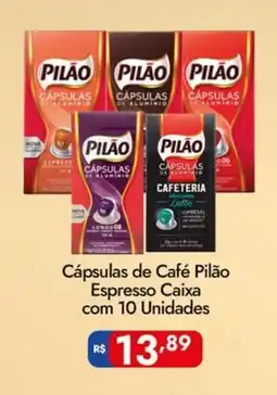 Supermercados Rondon Cápsulas de Café Pilão Espresso Caixa oferta