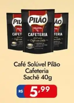Supermercados Rondon Café Solúvel Pilão Cafeteria Sachê oferta